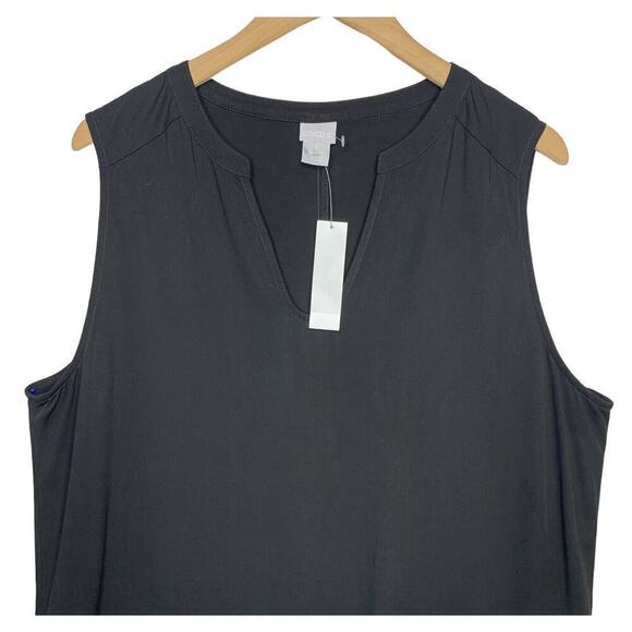 Chicos Asymmetric Bias Hem Midi Dress Womens Size XL/16 NWT $139 - Picture 2 of 9